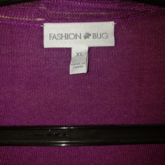 Purple cardigan sweater misses sz XL Fashion Bug Y2K - Picture 2 of 5